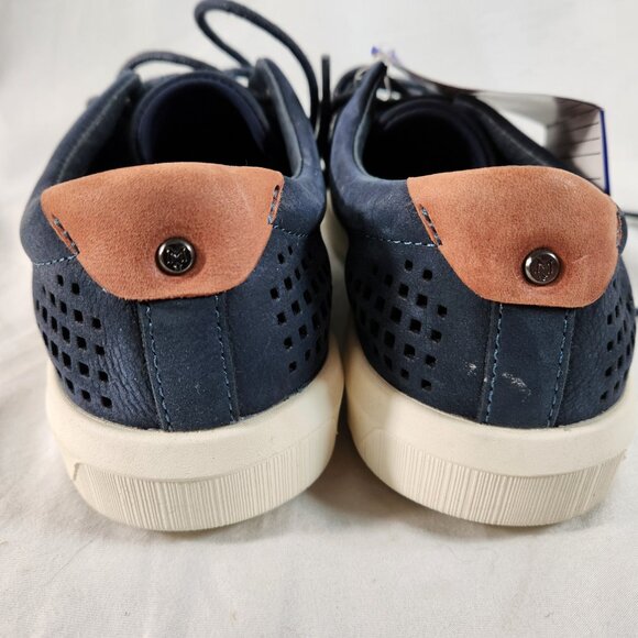 New SFC Mozo Women's MAVI Non-Slip Crew Leather Shoes Navy Blue M42168 US Size 7 - Picture 8 of 16